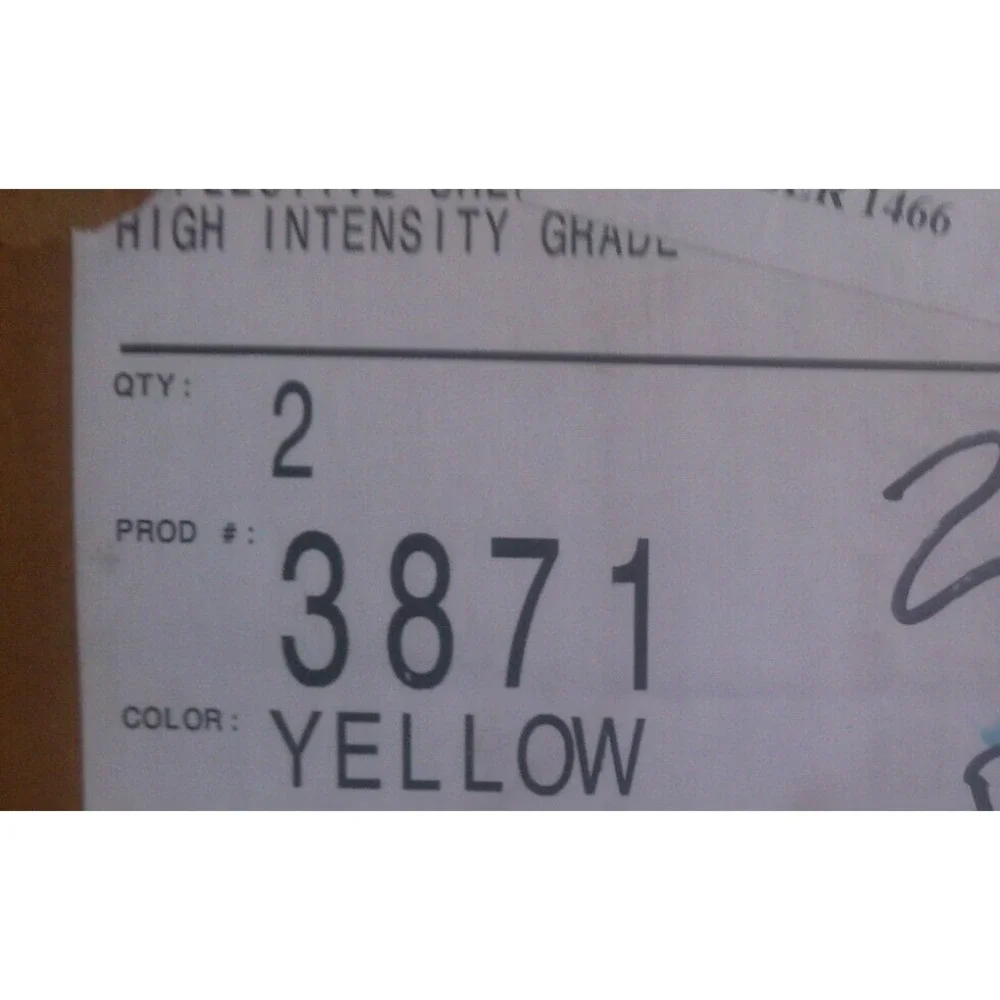 3M DIAMOND GRADE 3871 YELLOW HIGH INTENSITY GRADE REFLECTIVE ROLL 15